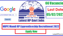 NHPC Mandi HP Apprenticeship Recruitment 2022