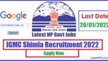 IGMC Shimla Recruitment 2022