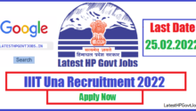 IIIT Una Recruitment 2022