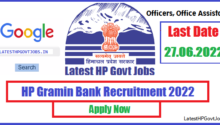 HP Gramin Bank Recruitment 2022, Officers, Office Assistant