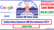 Indian Navy Agniveer MR Recruitment 2022