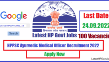 HPPSC Ayurvedic Medical Officer Recruitment 2022