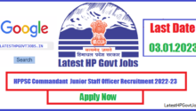 HPPSC Commandant Junior Staff Officer