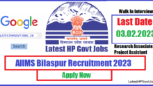 AIIMS Bilaspur Recruitment 2023, Research Associate