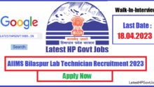 AIIMS Bilaspur Lab Technician Recruitment 2023