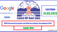 HPCU Research Associate and Field Investigator Recruitment 2023