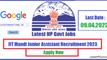 IIT Mandi Junior Assistant Recruitment 2023