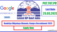 Kendriya Vidyalaya Bhanala, Kangra Recruitment 2023