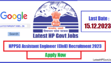 HPPSC Assistant Engineer (Civil) Recruitment 2023