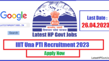 IIIT Una PTI Recruitment 2023