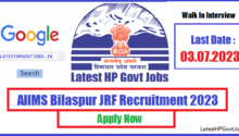 AIIMS Bilaspur JRF Recruitment 2023