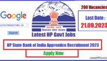 HP State Bank of India Apprentice Recruitment 2023