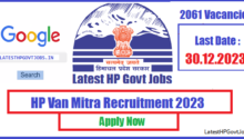 HP Van Mitra Recruitment 2023