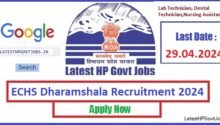 ECHS Dharamshala Recruitment 2024