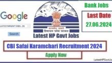 CBI Safai Karamchari Recruitment 2024