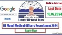 IIT Mandi Medical Officers Recruitment 2024