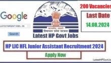 HP LIC HFL Junior Assistant Recruitment 2024