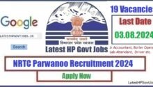 NRTC Parwanoo Recruitment 2024